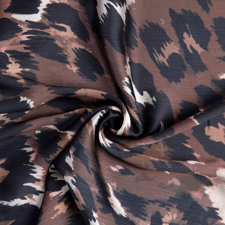 Satin crinkle – Léopard