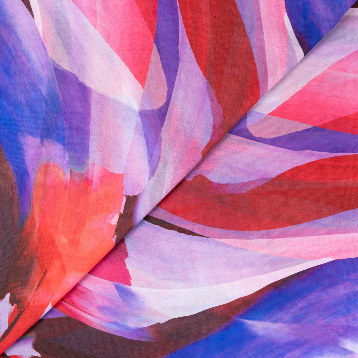 Mousseline - Abstraite corail et lilas