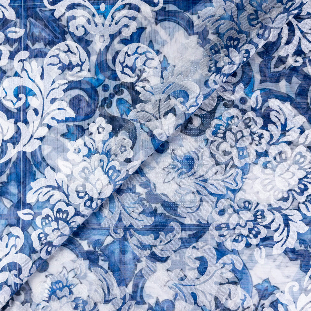 Mousseline rongeante – Bleu glacier