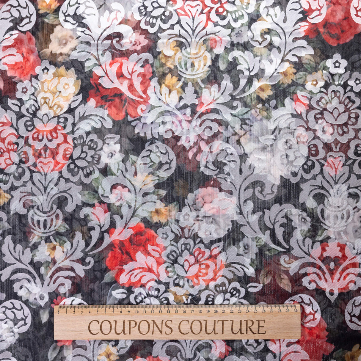 Mousseline rongeante lurex – Arabesque nocturne