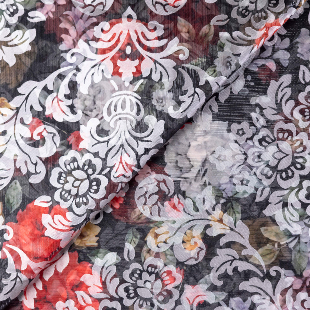Mousseline rongeante lurex – Arabesque nocturne
