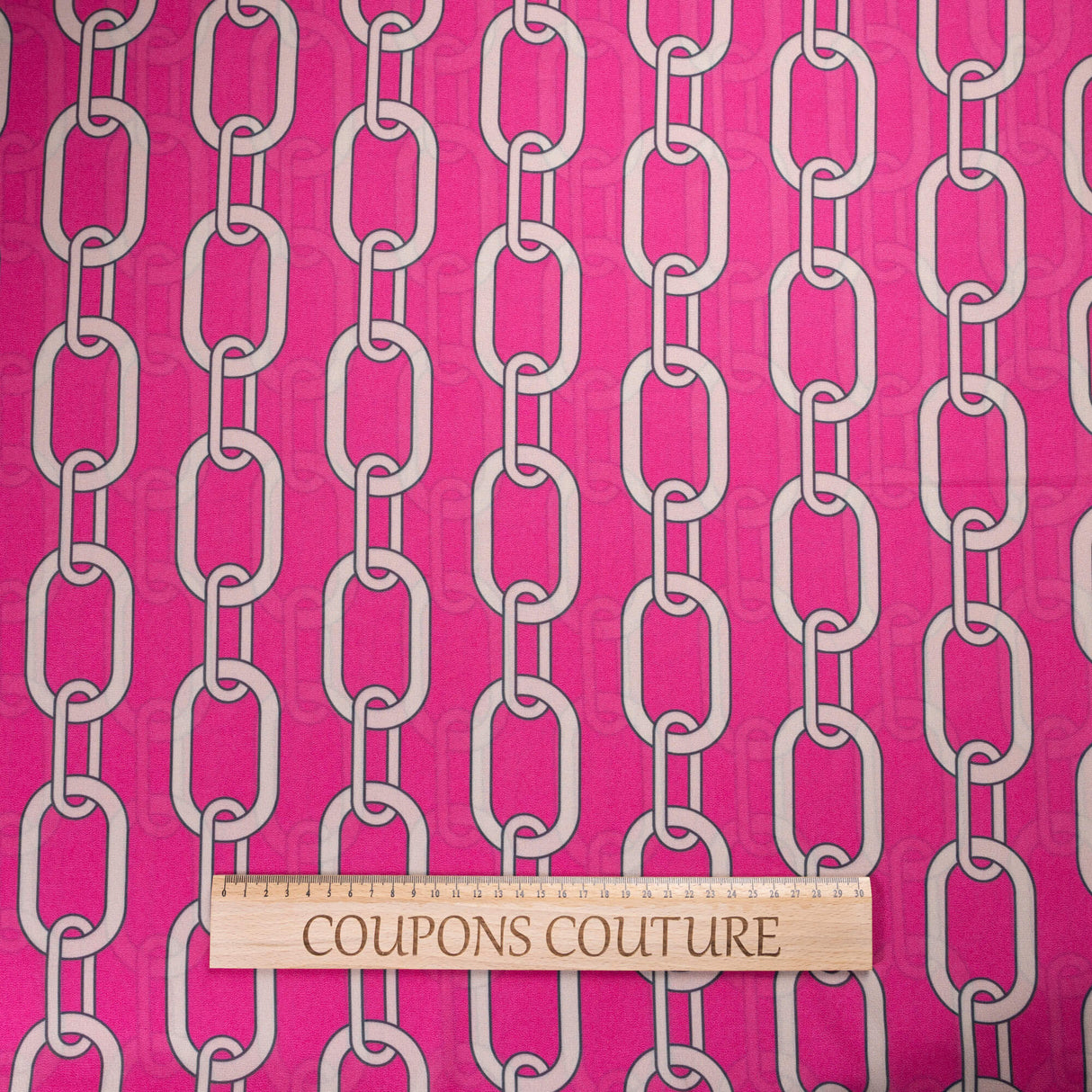 Georgette - Chaîne fuchsia
