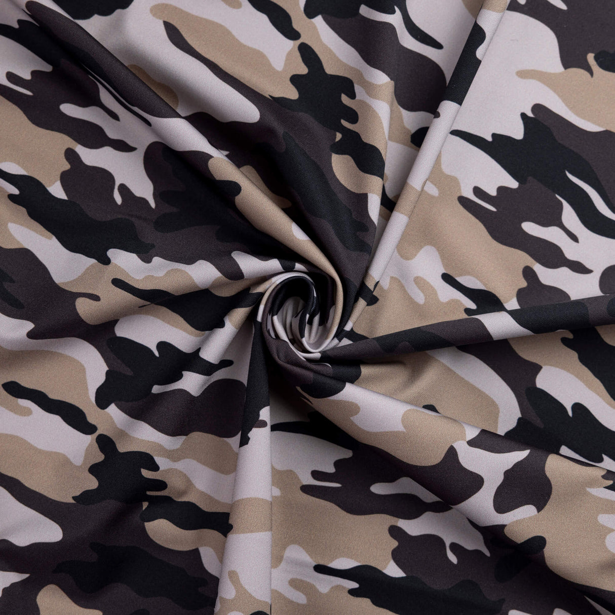 Tissu jersey maillot de bain - Camouflage sable