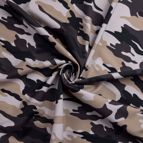 Tissu jersey maillot de bain - Camouflage sable