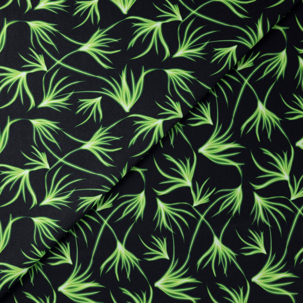 Tissu jersey maillot de bain - Feuillage vert