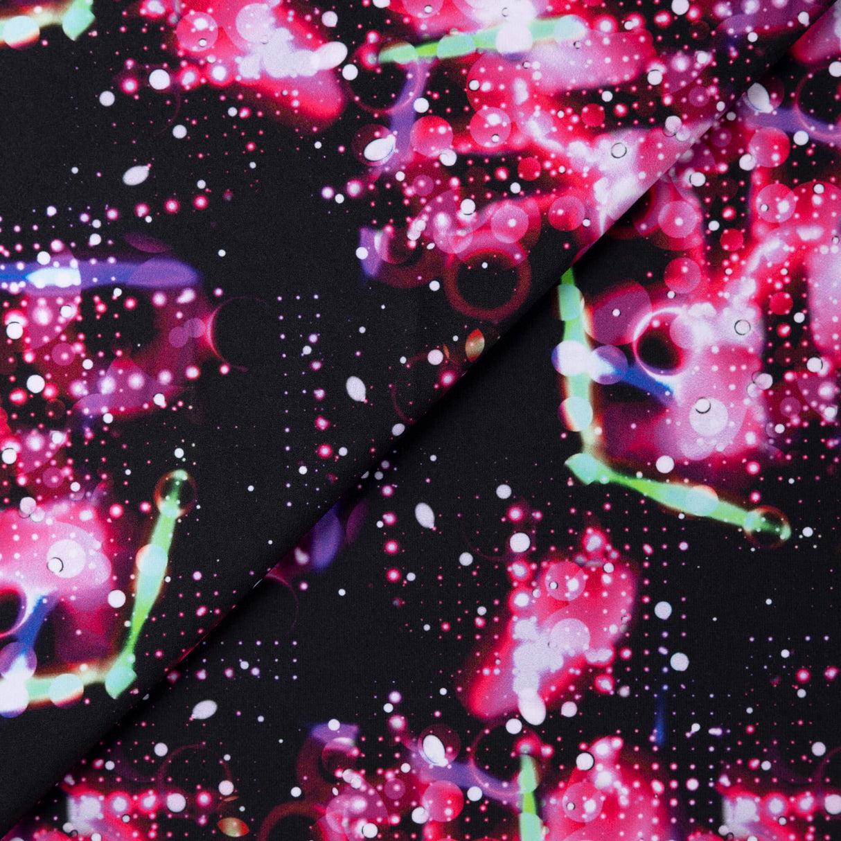 Tissu jersey maillot de bain - Nébuleuse rose
