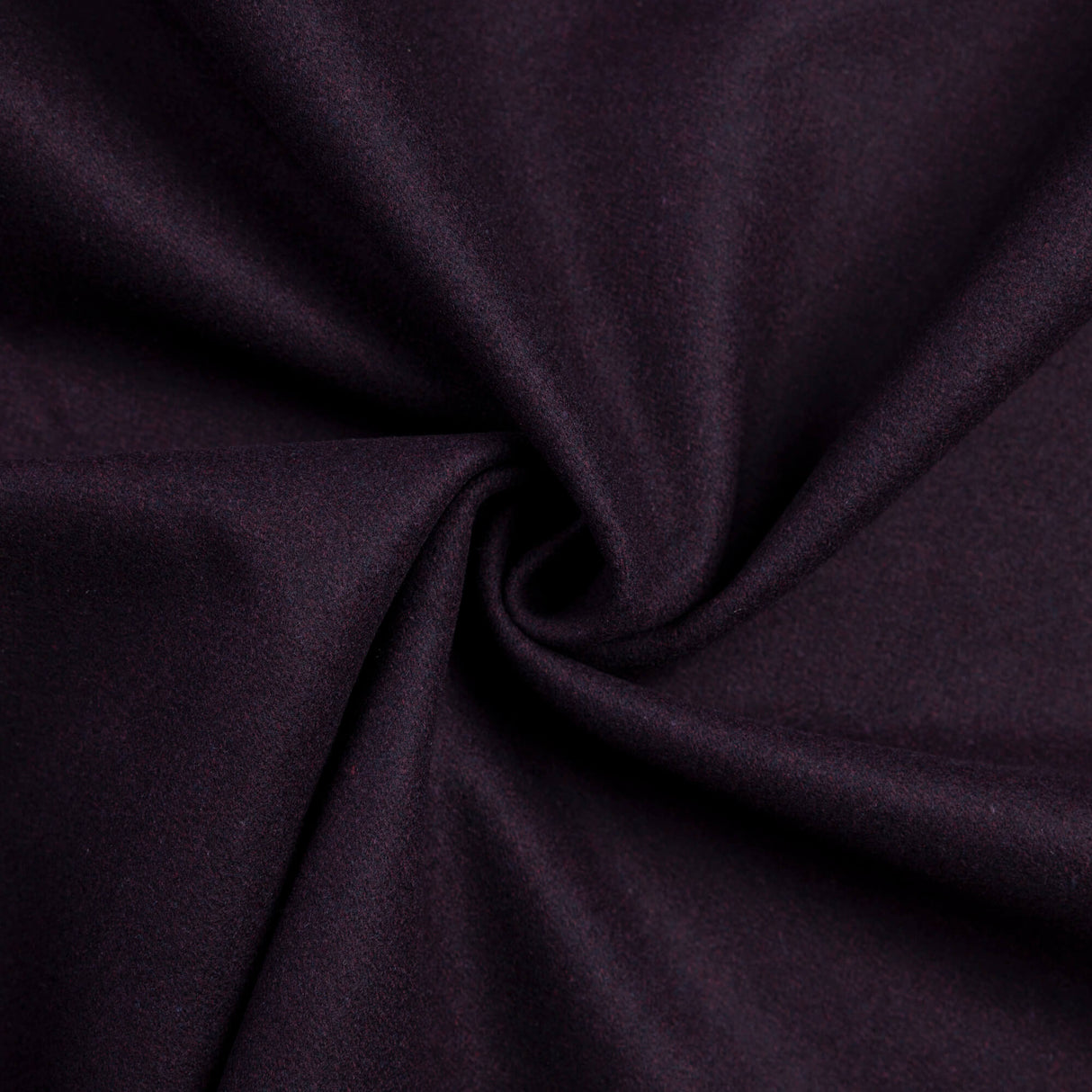 Drap de laine - Double face aubergine &amp; marine