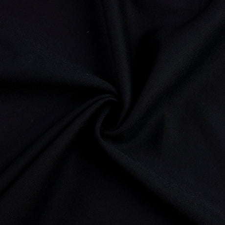 Tissu tailleur sergé 100% laine - Noir