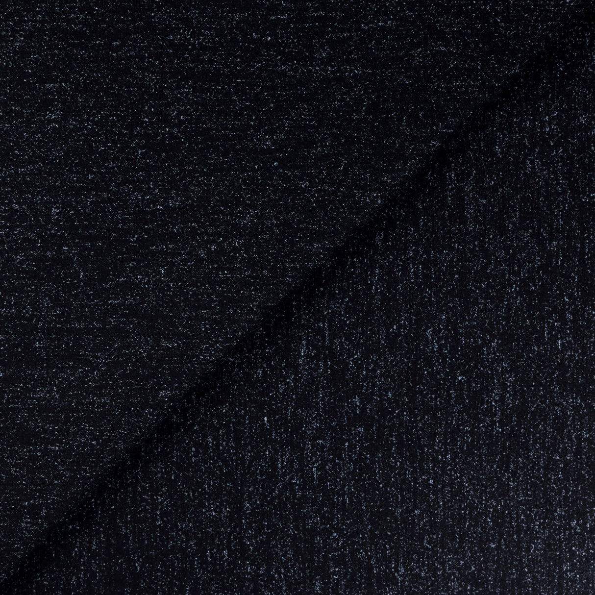 Drap de laine - Noir chiné gris