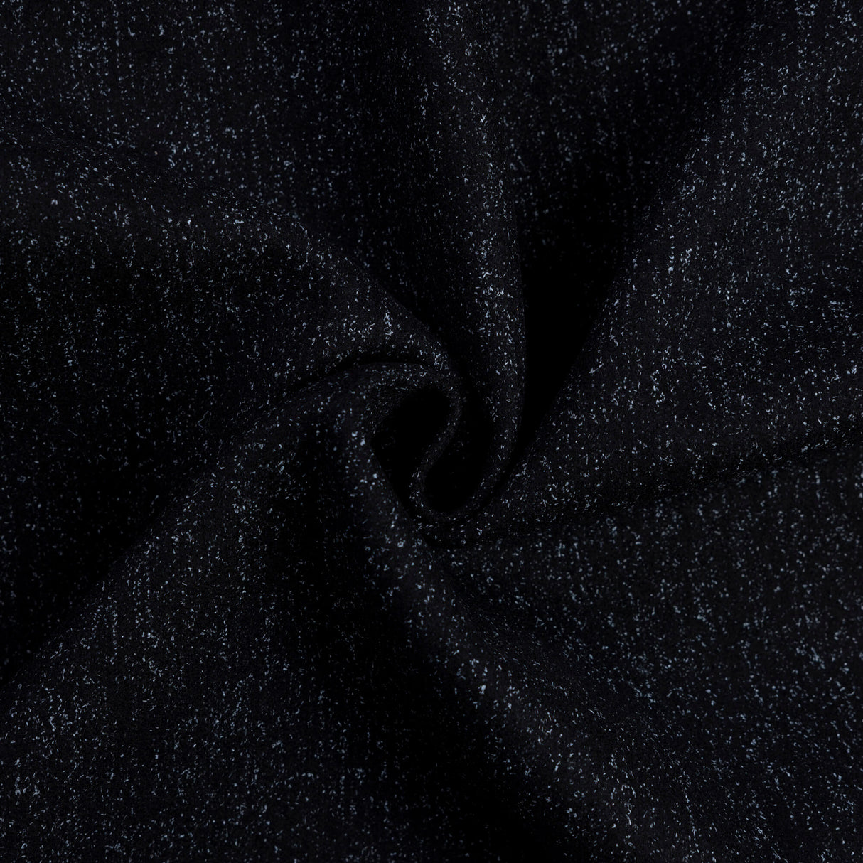 Drap de laine - Noir chiné gris