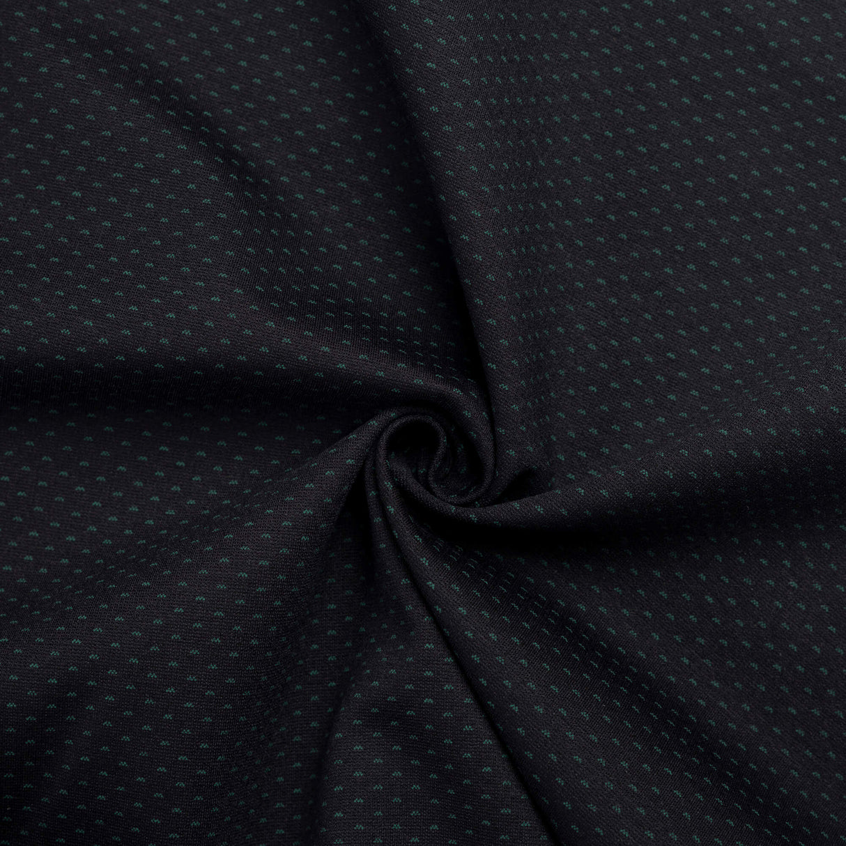 Maille Milano - Noir à pois verts
