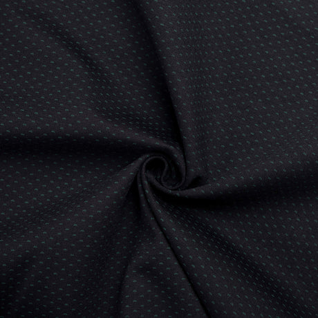 Maille Milano - Noir à pois verts