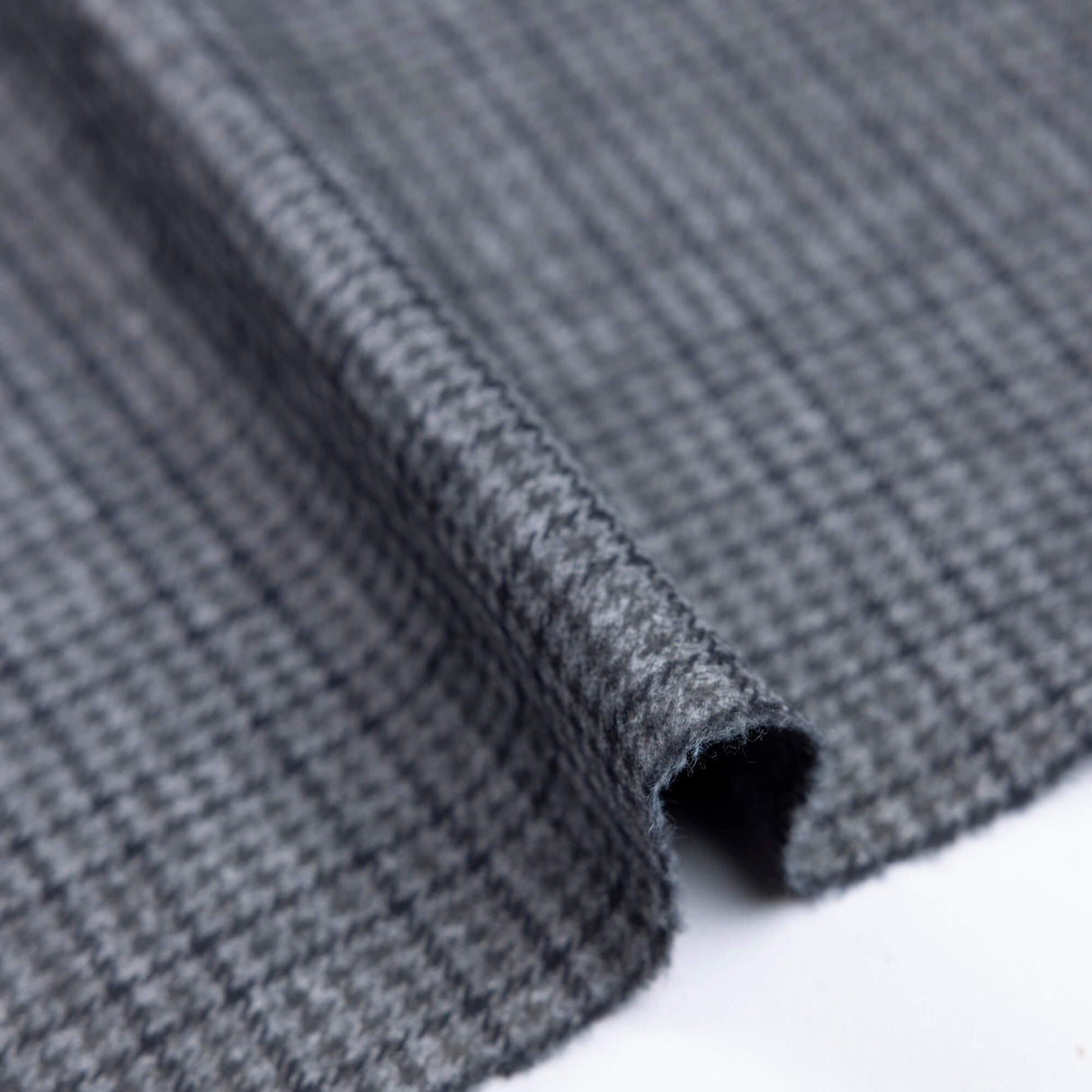 Maille Milano émerisée - Prince-de-Galles gris