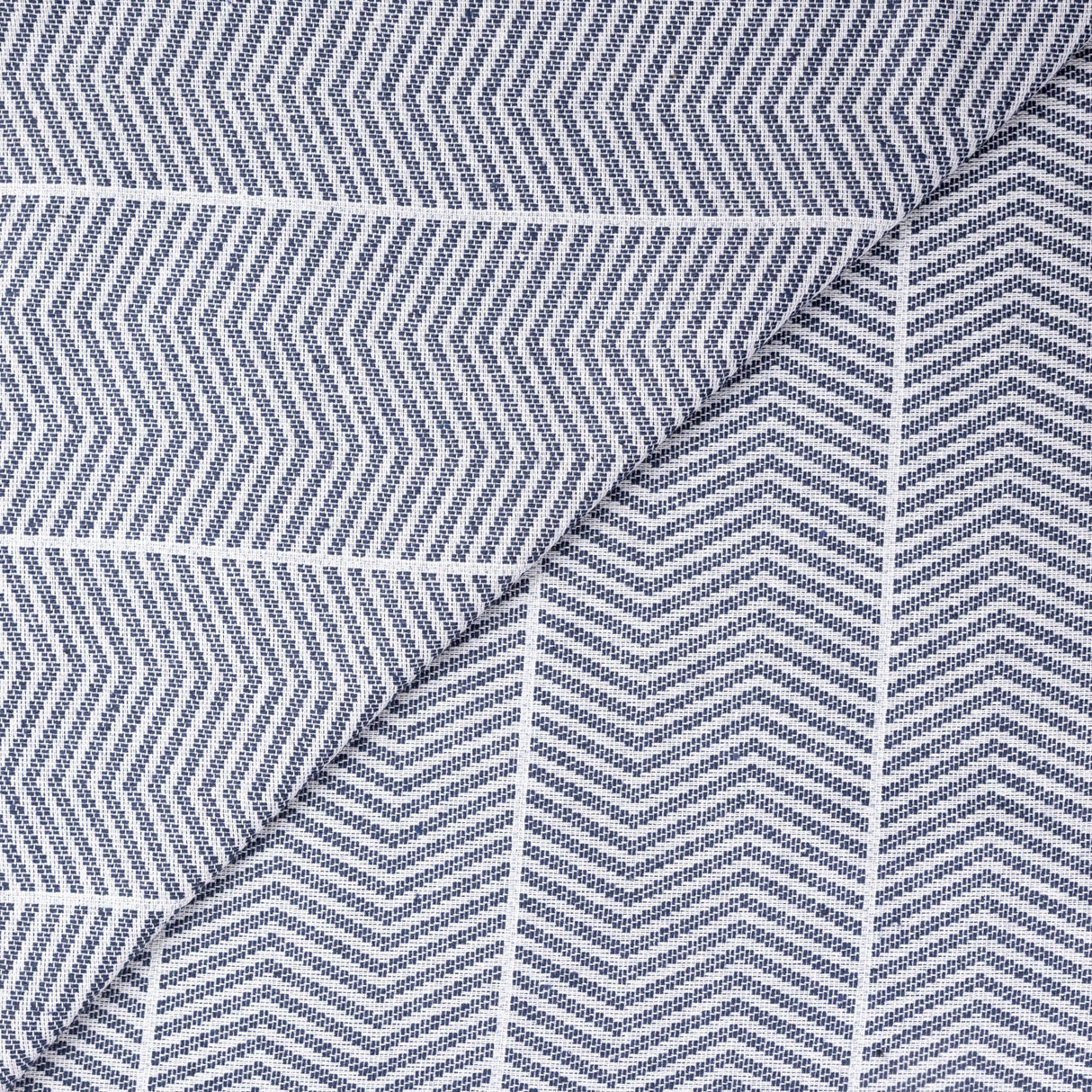 Jacquard - Chevron bleu marine