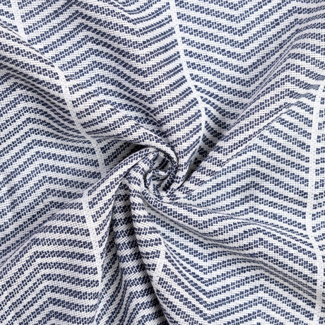 Jacquard - Chevron bleu marine