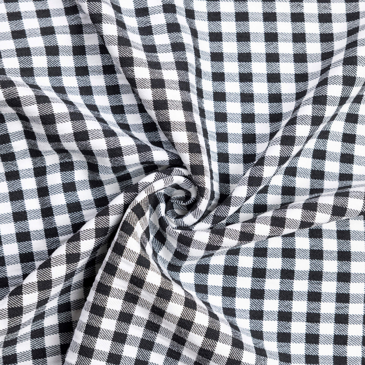 Tissu tailleur - Vichy noir et blanc