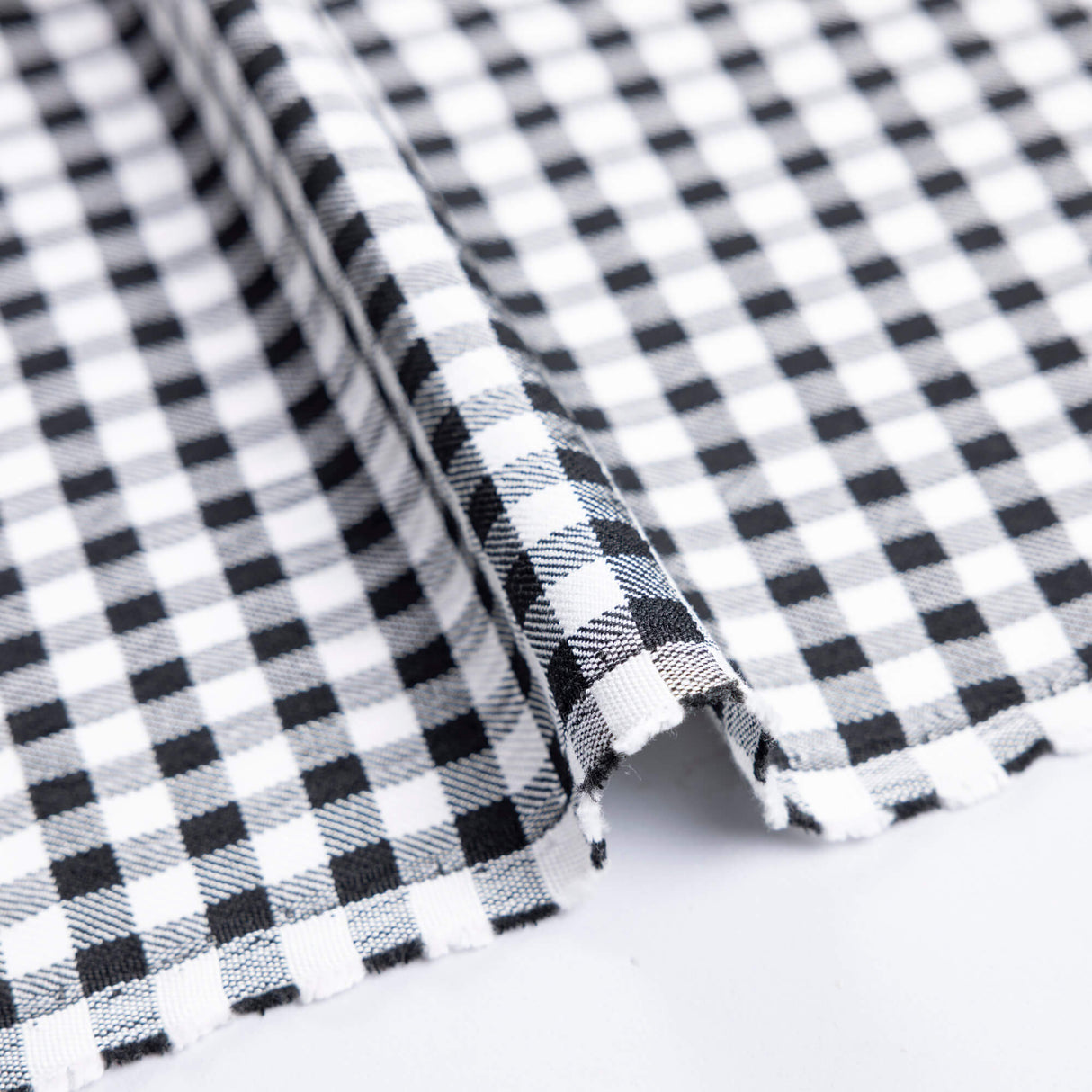 Tissu tailleur - Vichy noir et blanc