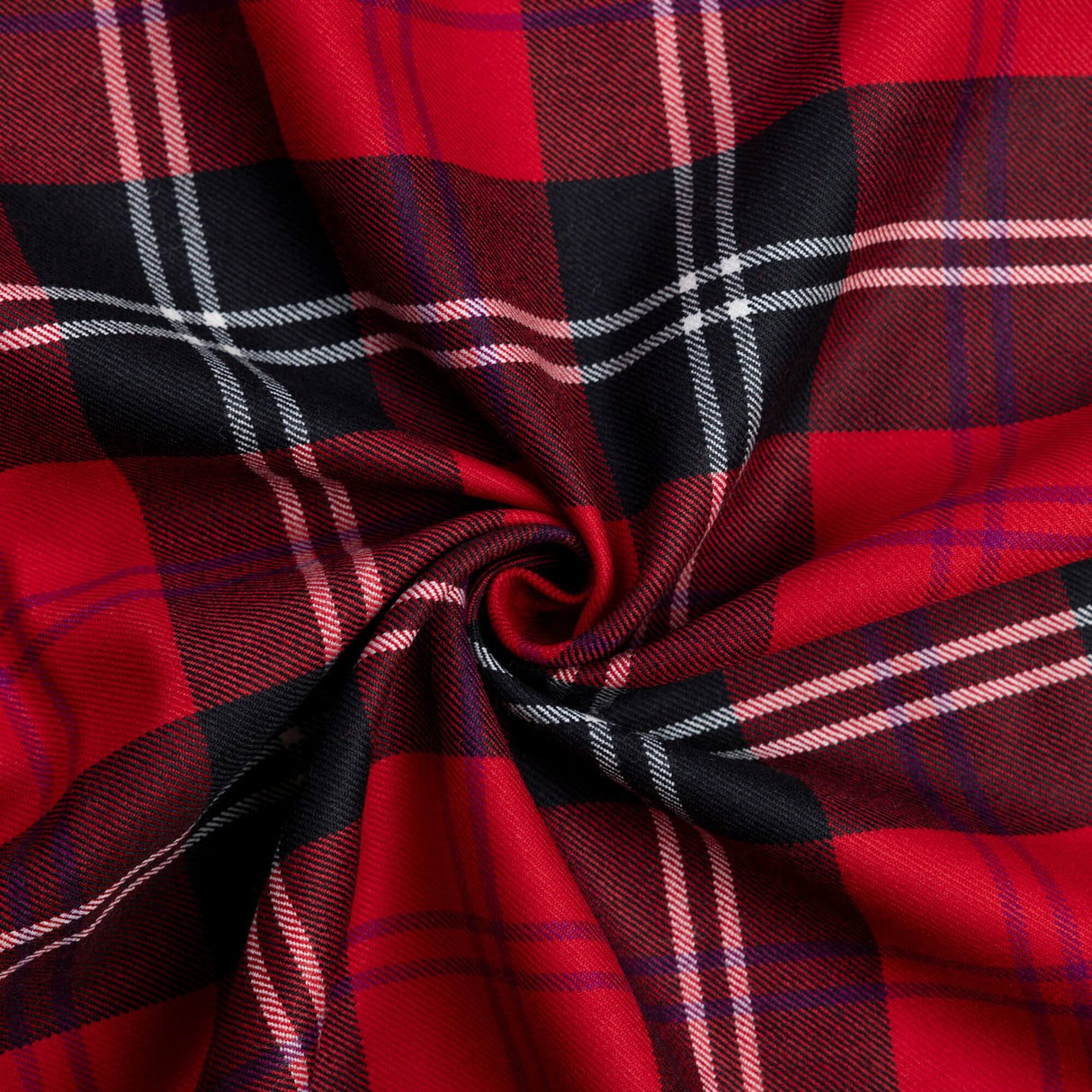 Tissu tailleur 100% laine - Tartan rouge