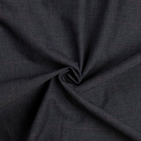 Tissu tailleur - Prince-de-Galles anthracite