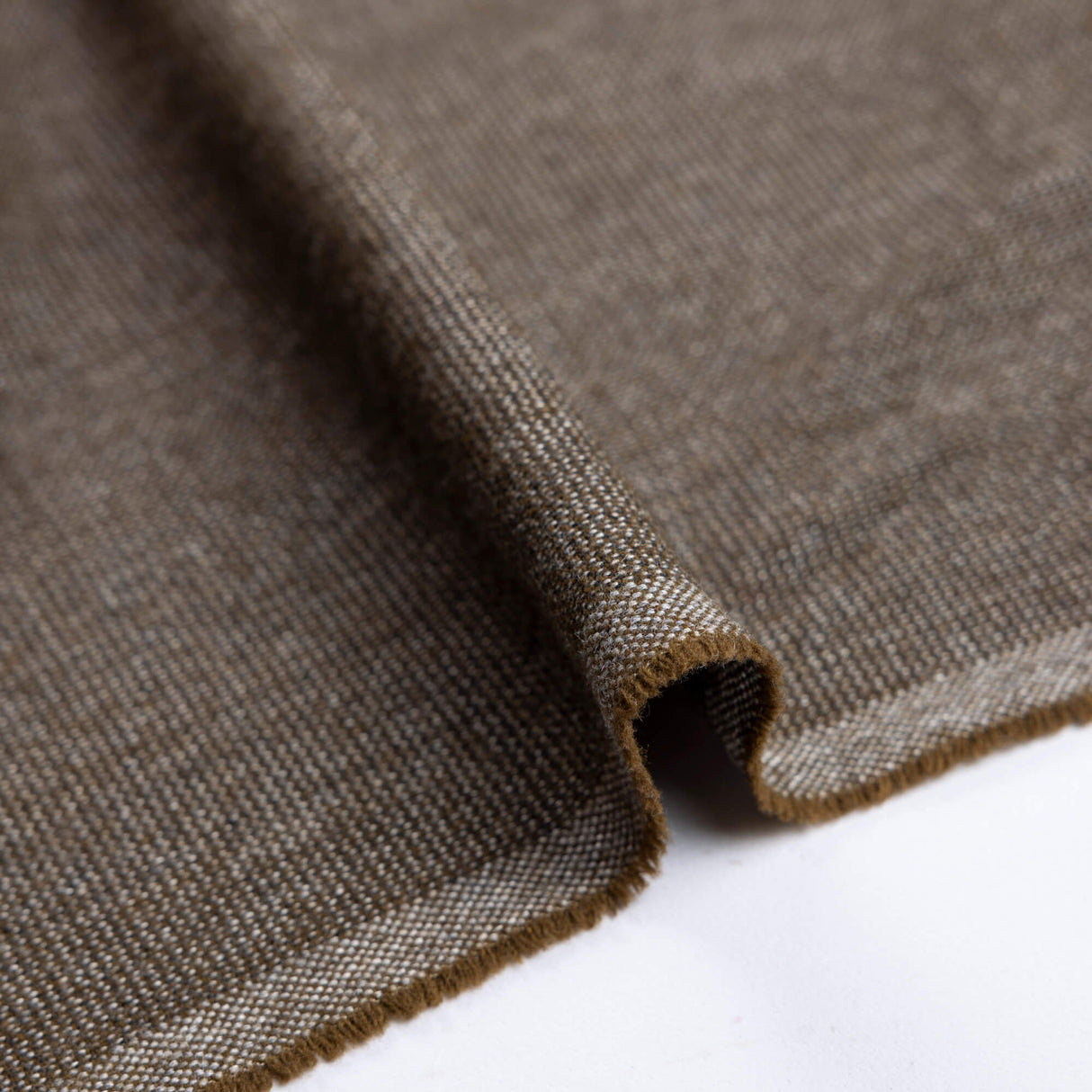 Tweed de laine - Brun chiné