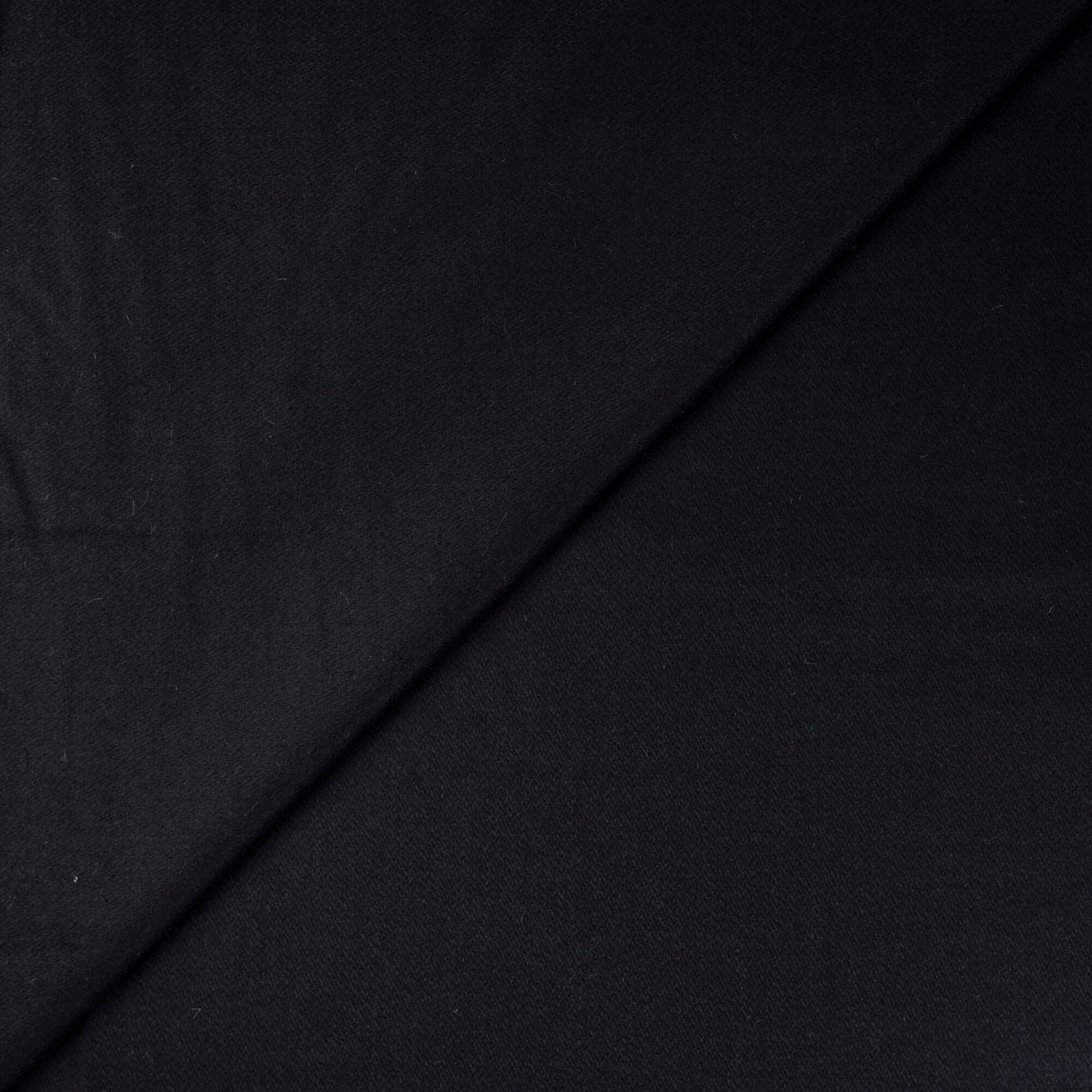 Drap de laine & angora léger - Noir