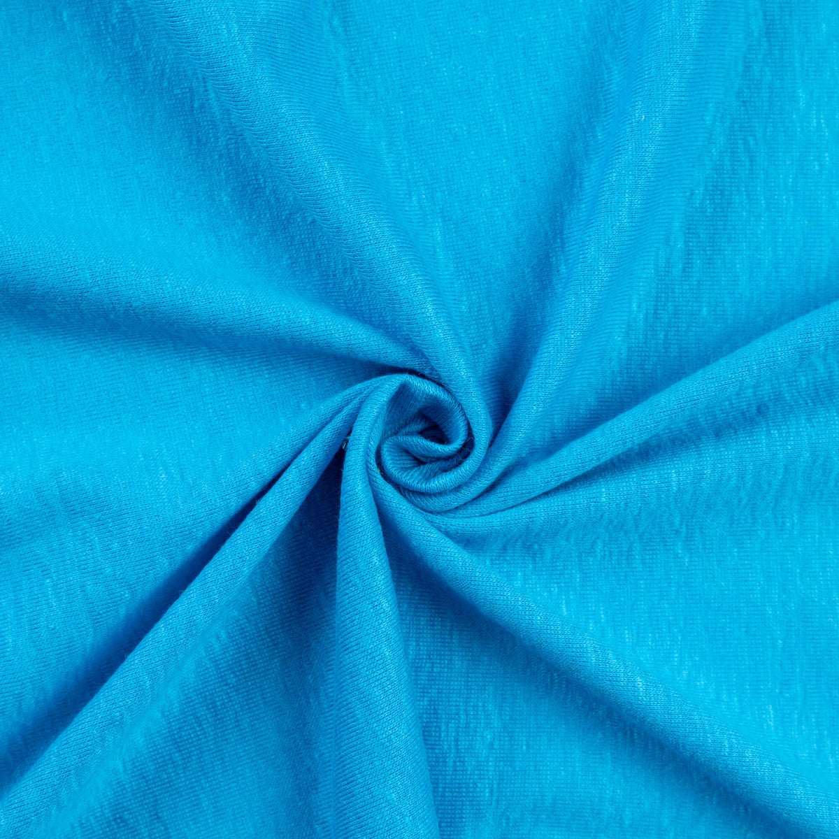 Jersey de lin & élasthanne - Bleu azur