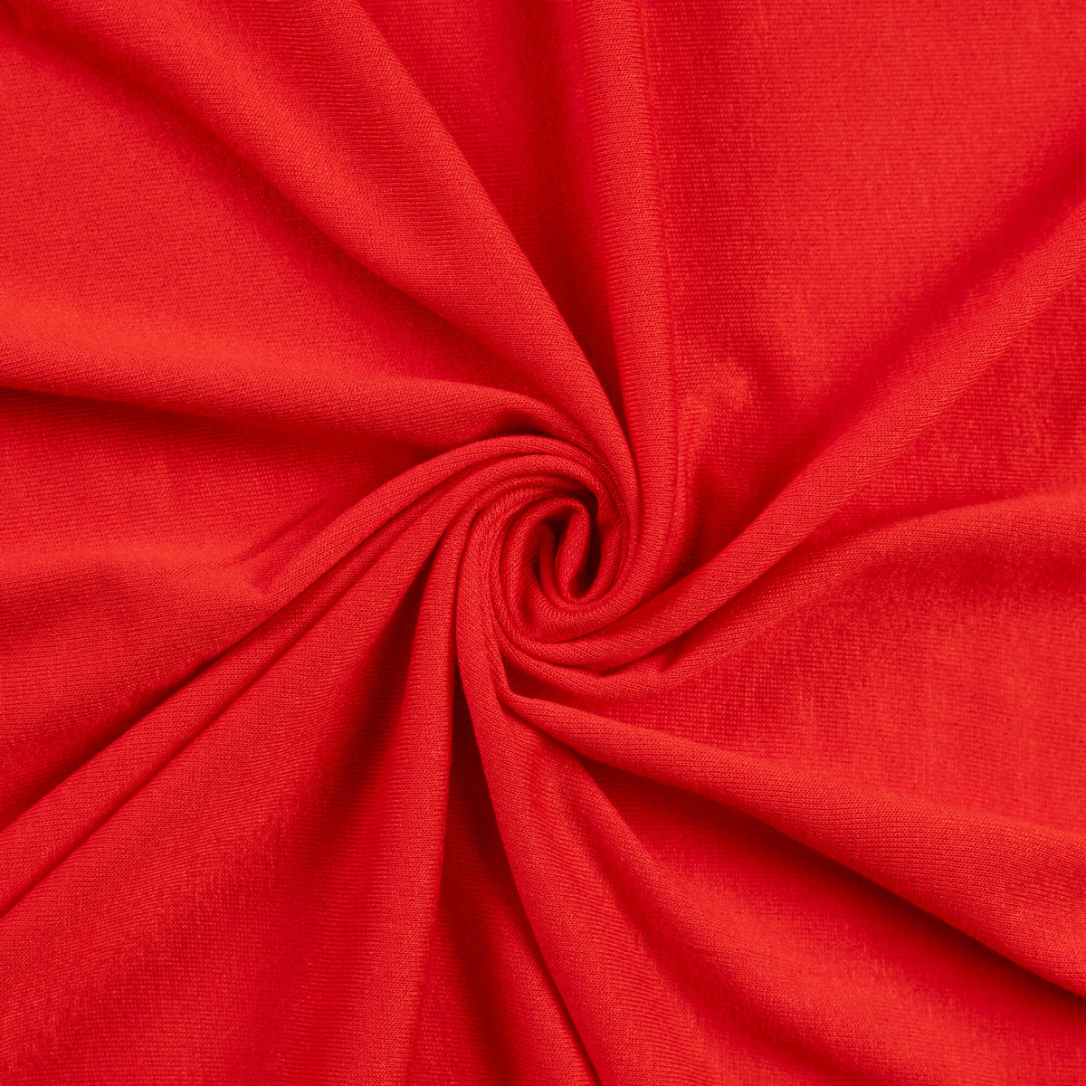 Jersey de viscose & élasthanne - Rouge vermillon