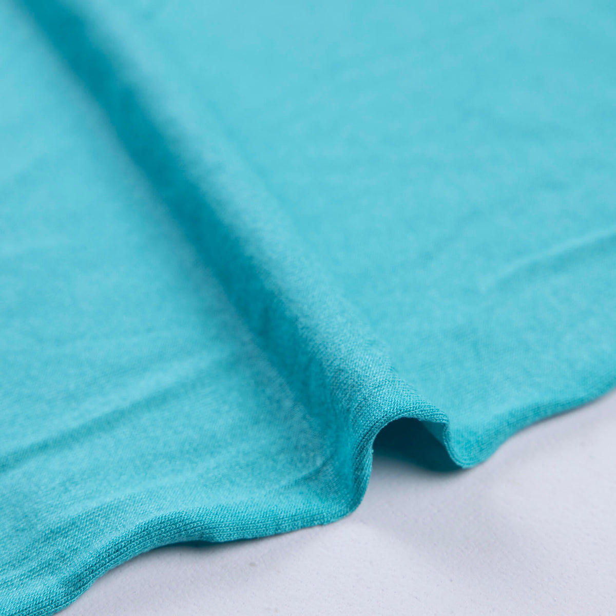Jersey de viscose & élasthanne - Bleu lagon