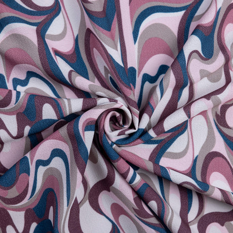 Crêpe - Ondulations multicolores