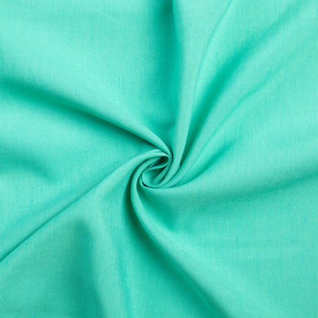 Étoffe lin & viscose - Turquoise