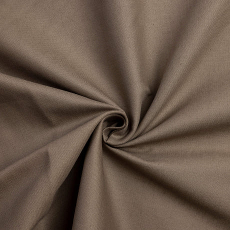 Tissu caviar coton & élasthanne - Taupe