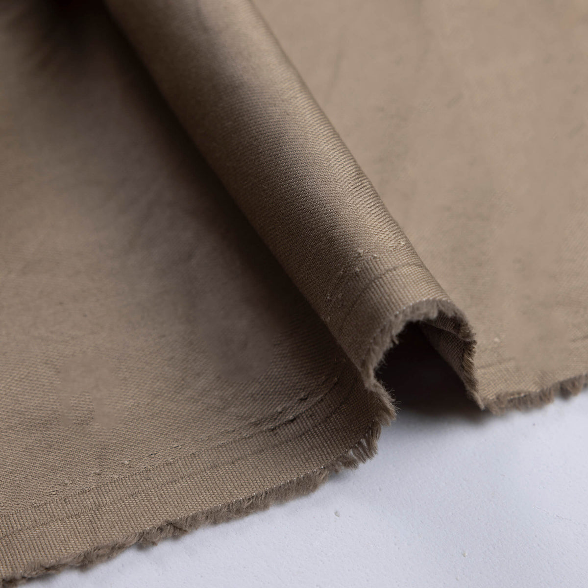Tissu caviar coton & élasthanne - Taupe