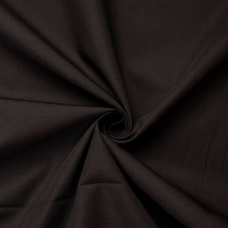 Popeline 100% coton - Brun foncé