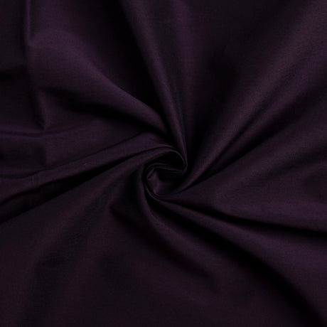 Popeline 100% coton - Aubergine