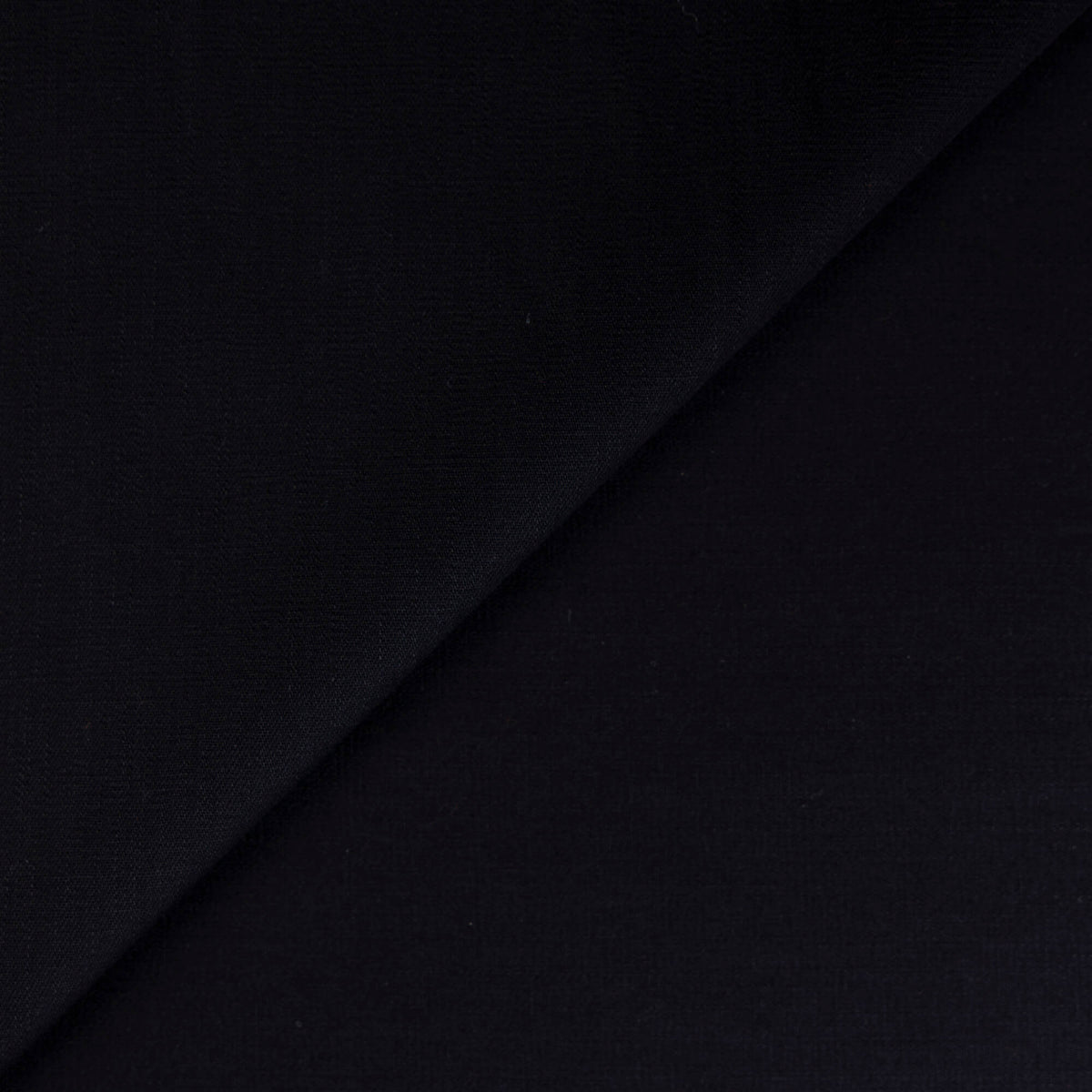 Sergé chevronné 100% coton - Noir