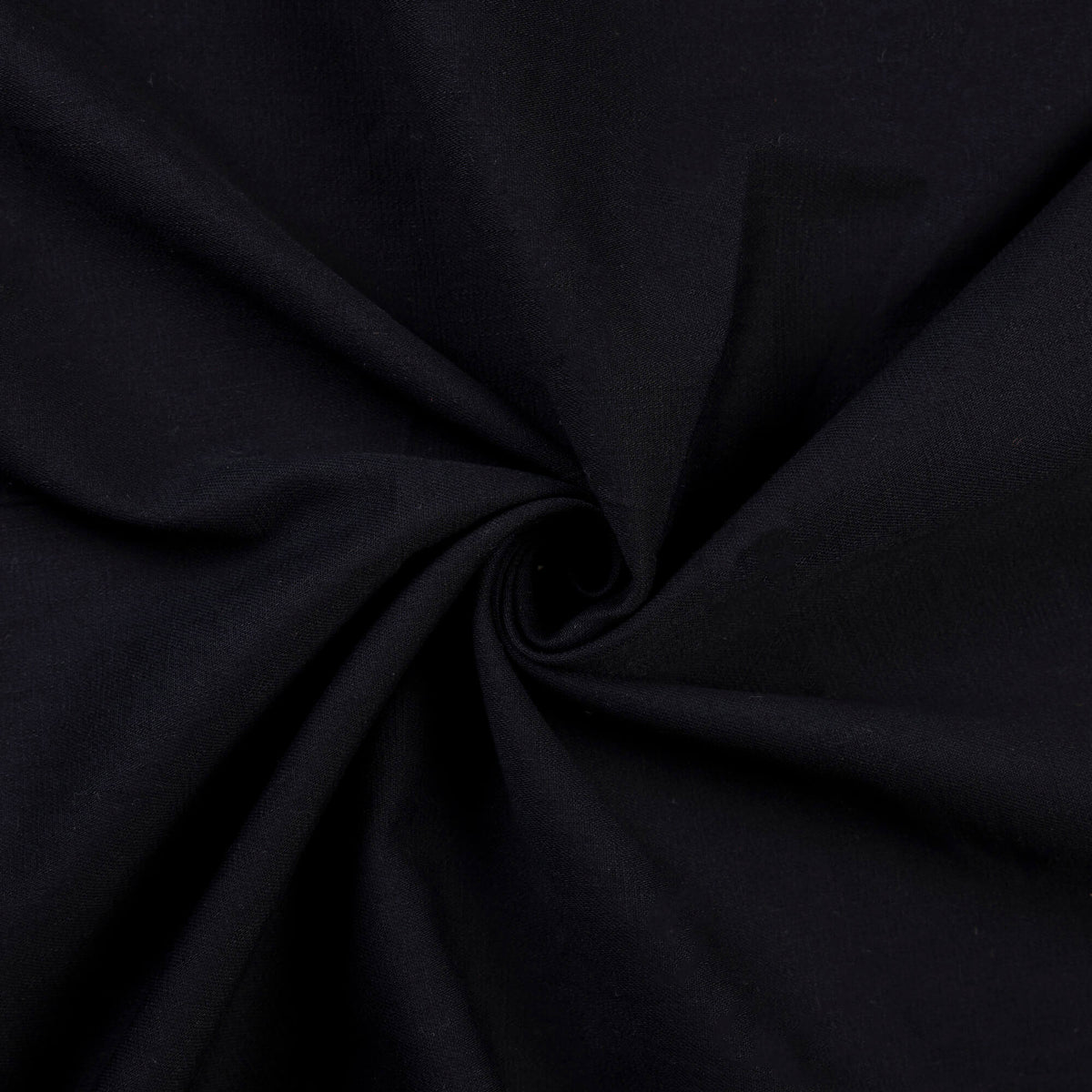 Sergé chevronné 100% coton - Noir