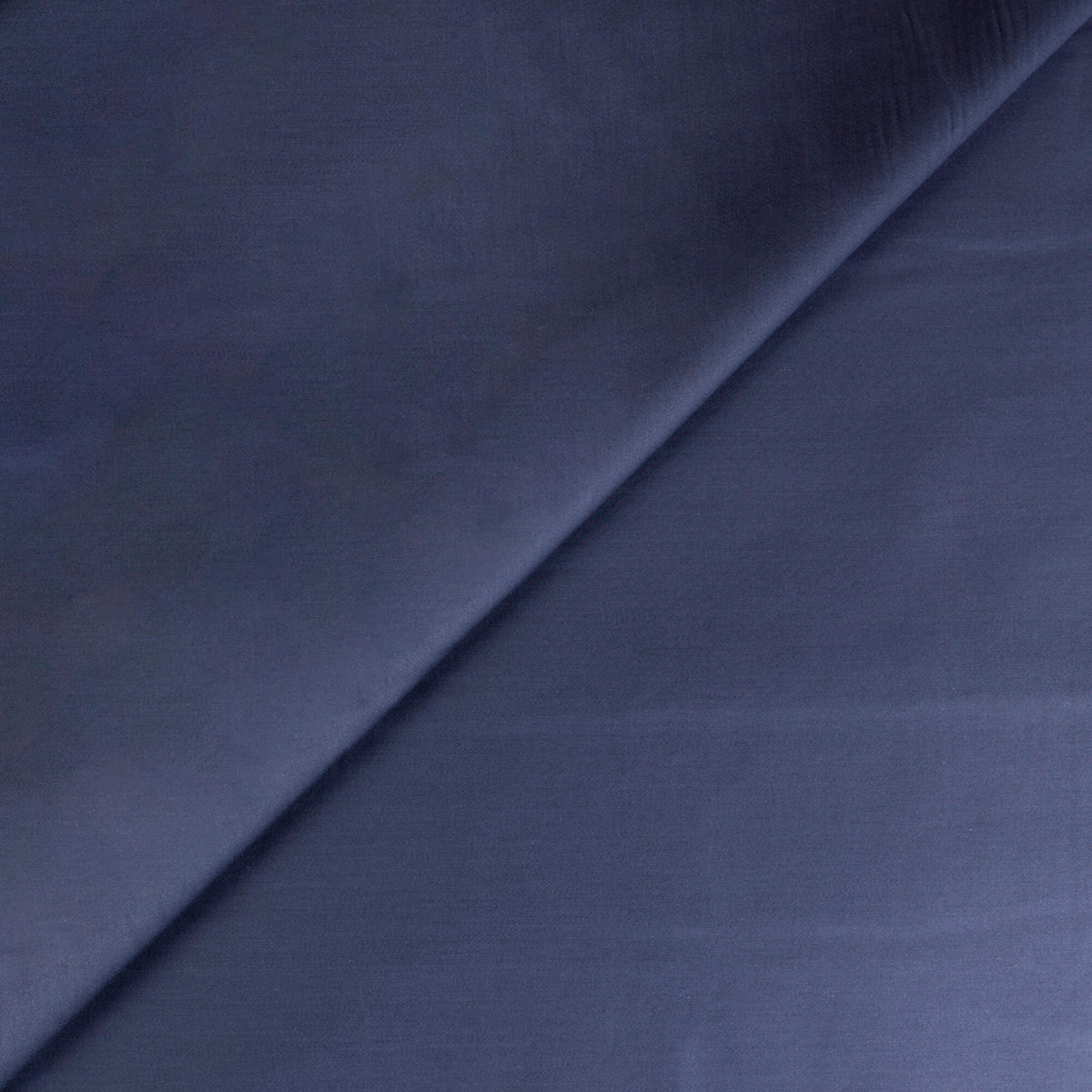 Satin coton & viscose - Bleu marine