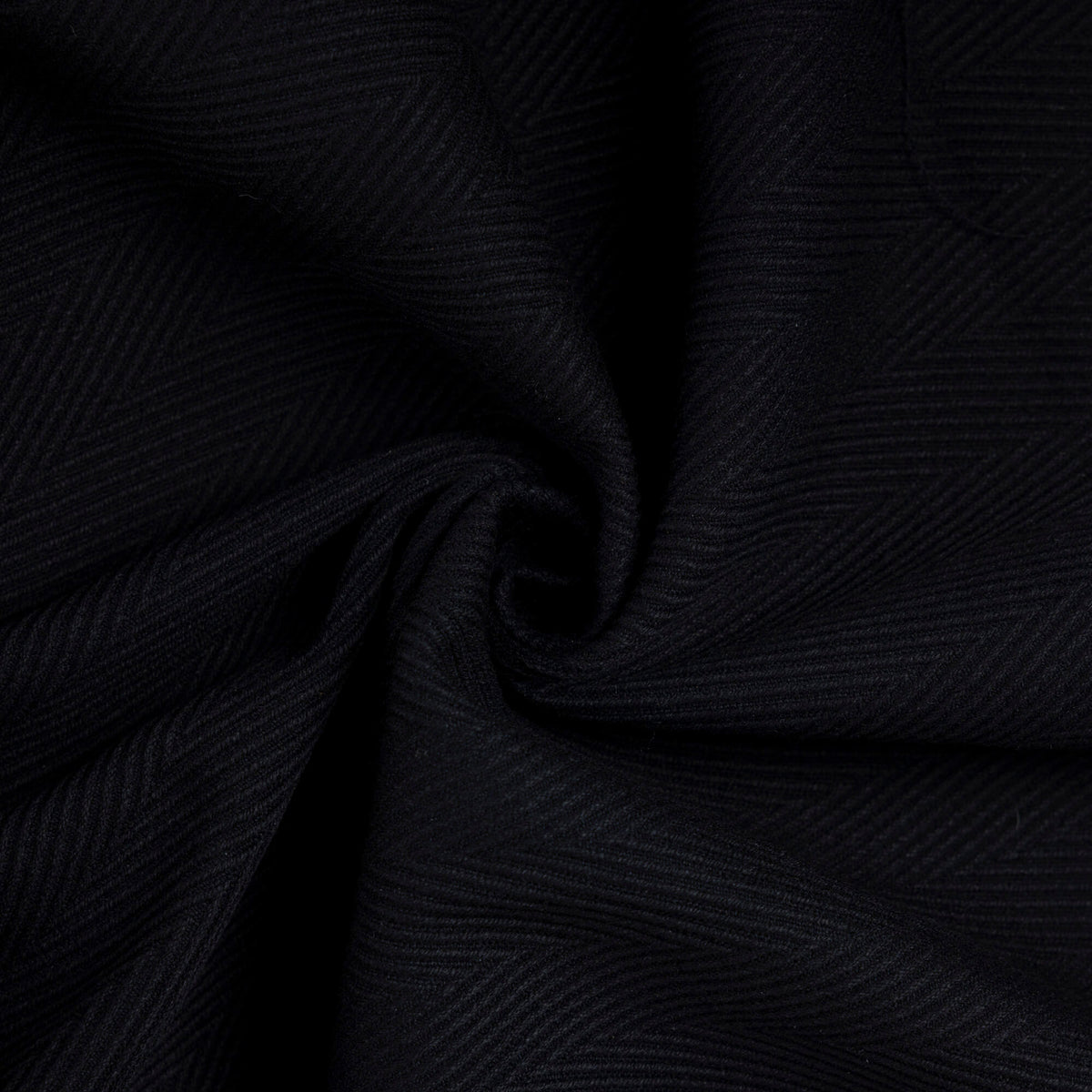 Chevron 100% laine - Noir
