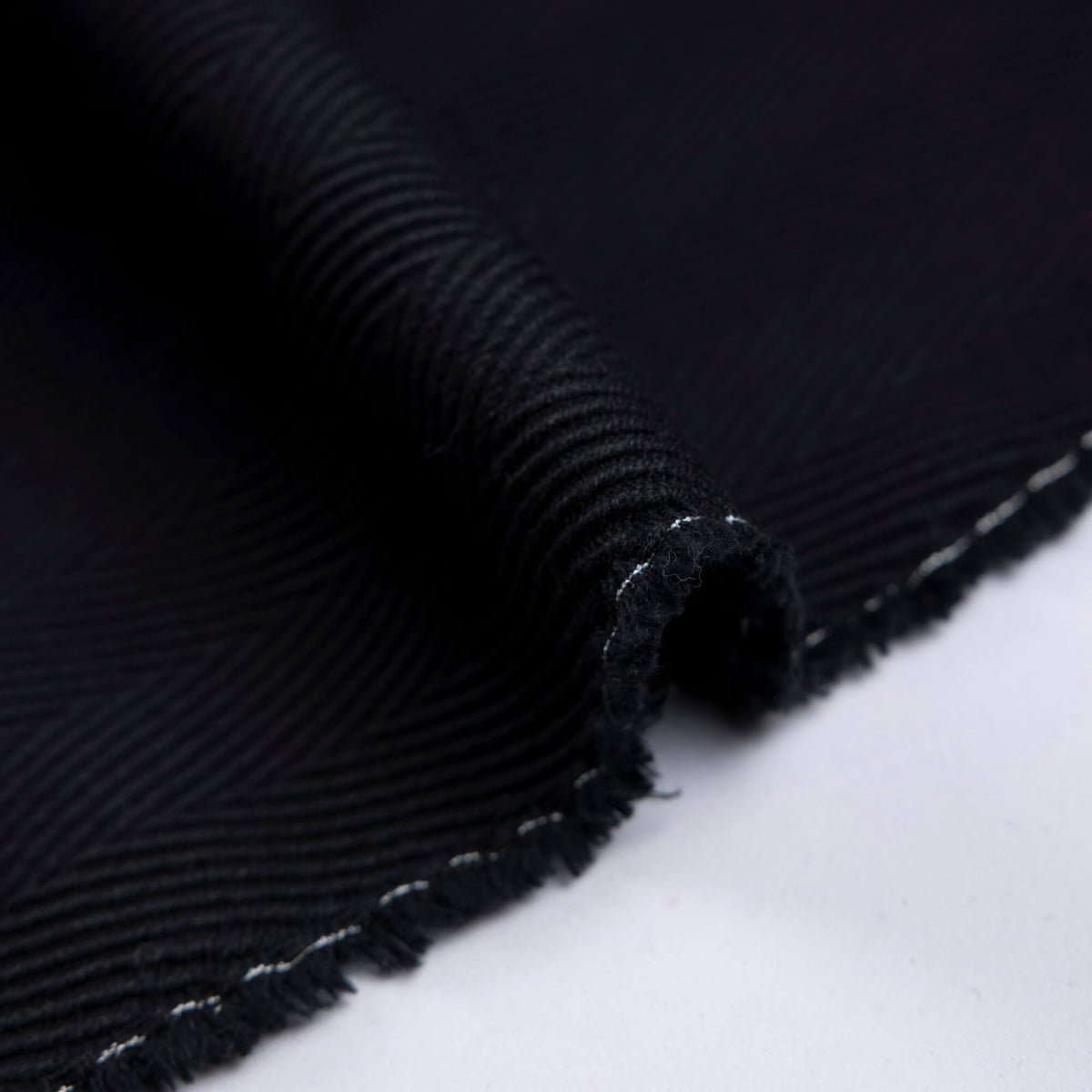 Chevron 100% laine - Noir