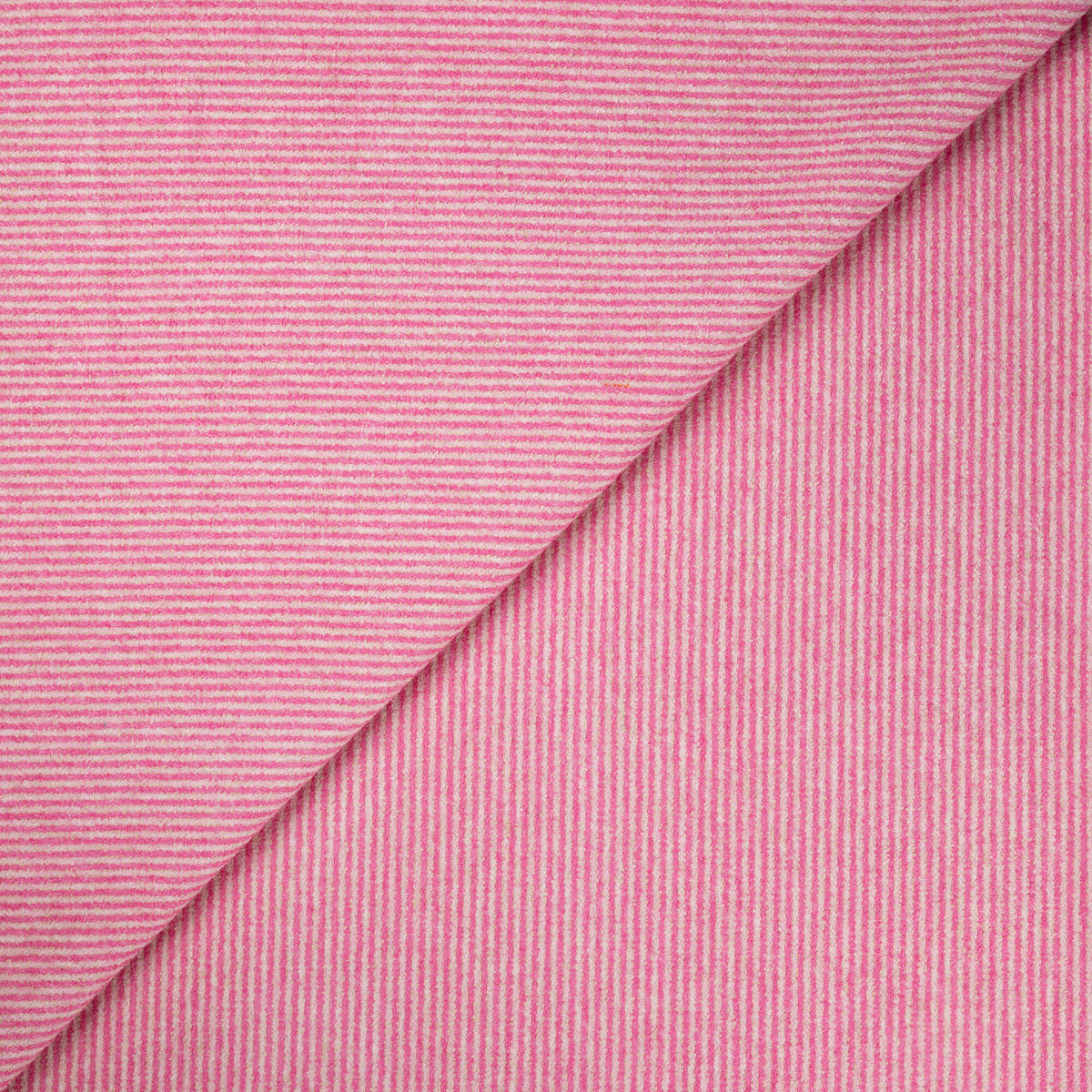 Bouclette 100% coton - Rayé rose & écru
