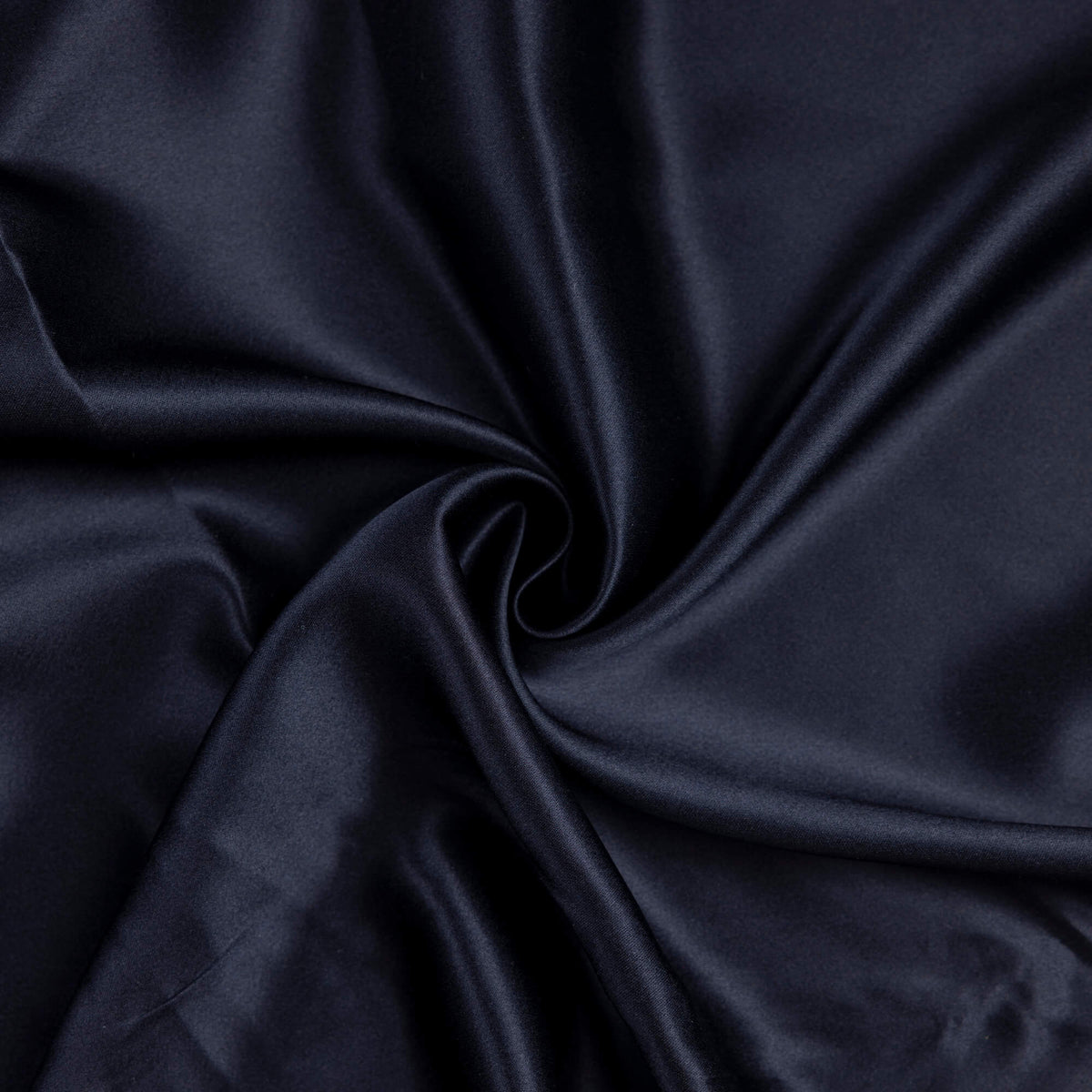 Satin 100% soie - Bleu nuit