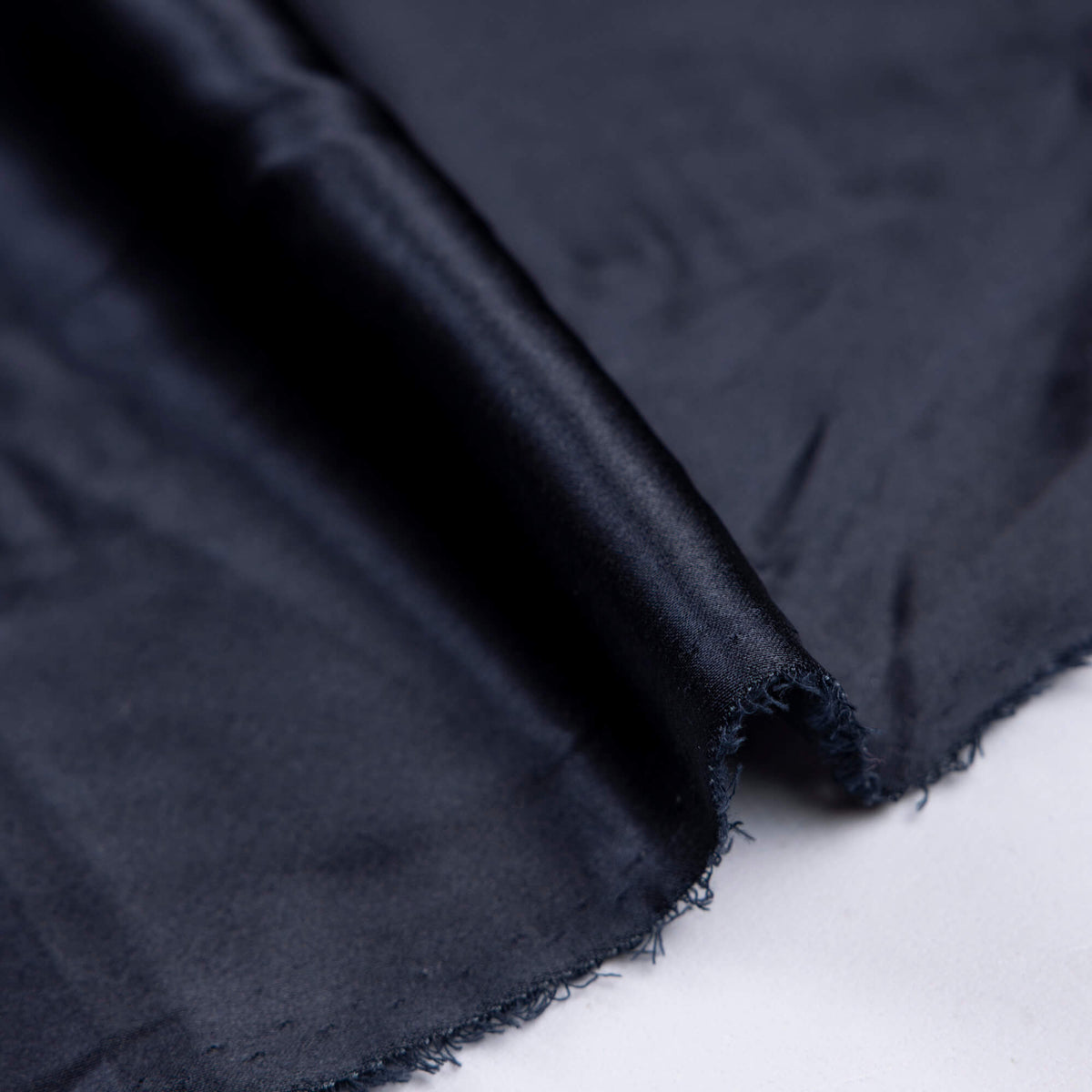 Satin 100% soie - Bleu nuit