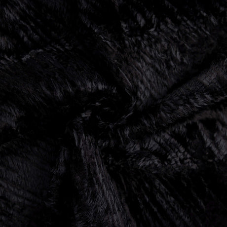 Fausse fourrure coton & viscose - Noir