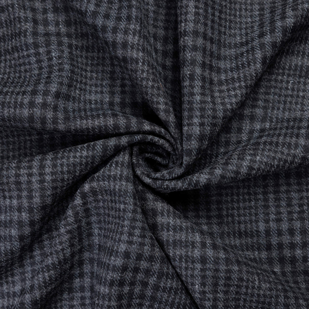 Tweed 100% laine – Prince de galles gris noir
