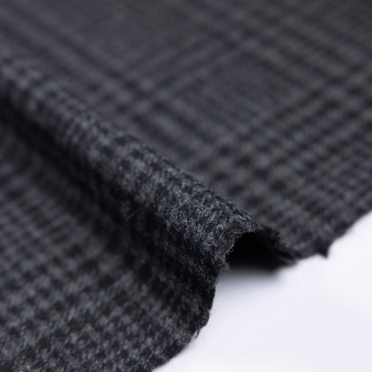 Tweed 100% laine – Prince de galles gris noir