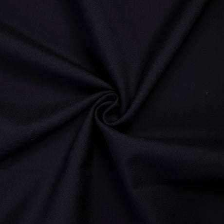 Double crêpe 100% laine - Noir