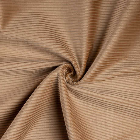 Velours côtelé jumbo 100% coton - Camel