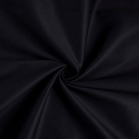 Piqué 100% coton milleraies - Noir