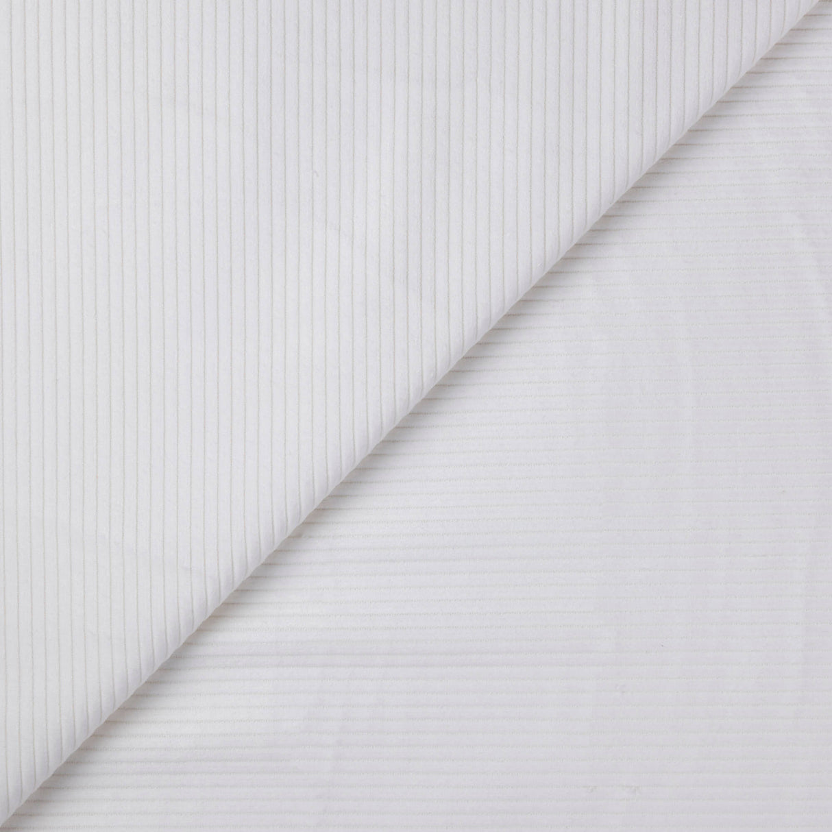 Velours côtelé jumbo 100% coton - Blanc cassé