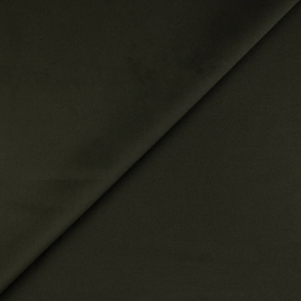 Popeline coton & élasthanne – Vert kaki